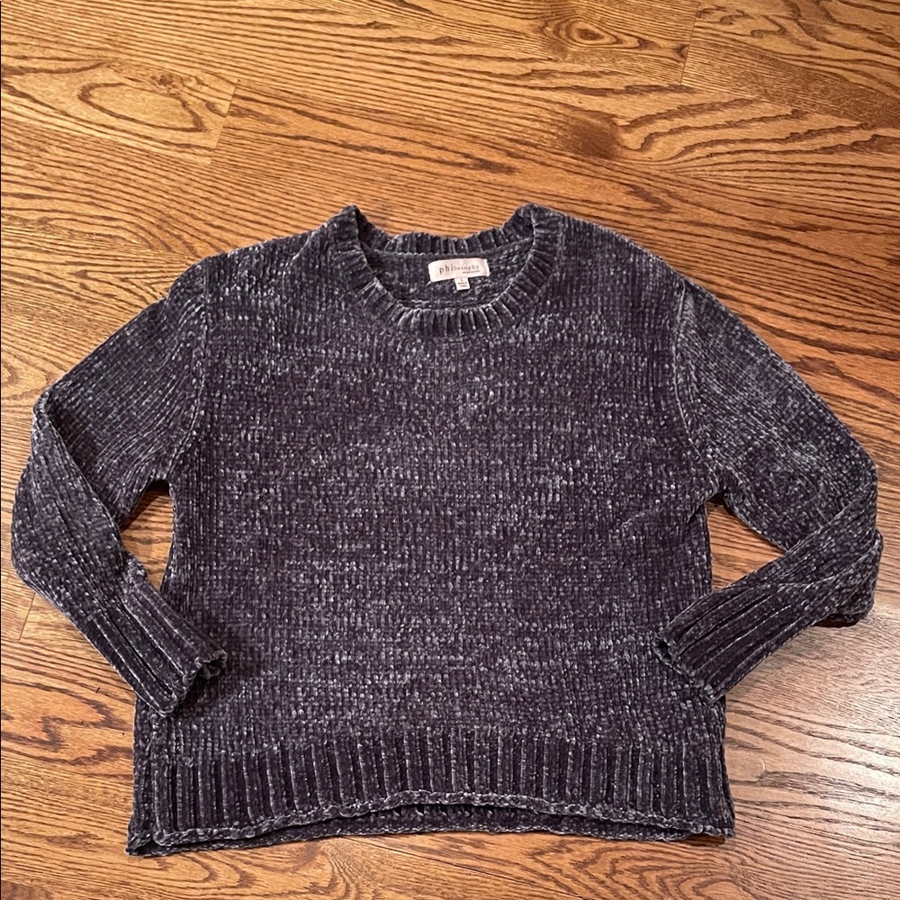 Worn 1x Philosophy Cozy Chenille Crewneck Sweater